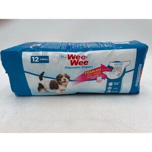 Four Paws Wee-Wee Disposable Pet Diapers X-Small 12 Pack For Dogs Up To 8 Lbs